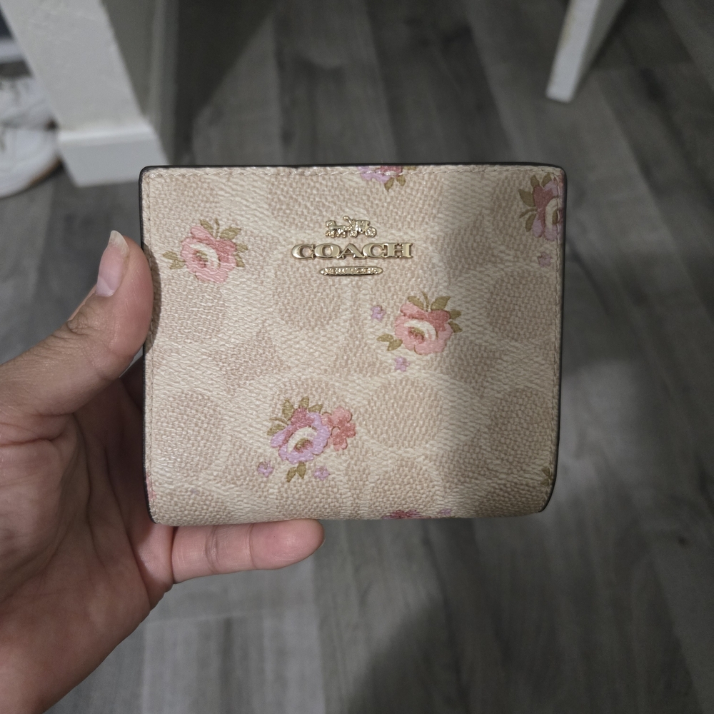 Coach Floral Beige Wallet